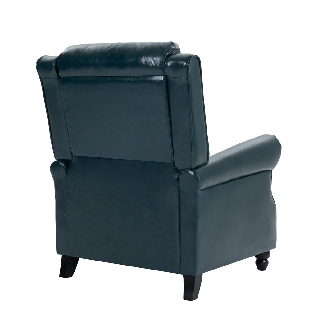 Manual Pushback Recliner Chairs with Nailhead Trim
