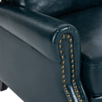 Manual Pushback Recliner Chairs with Nailhead Trim