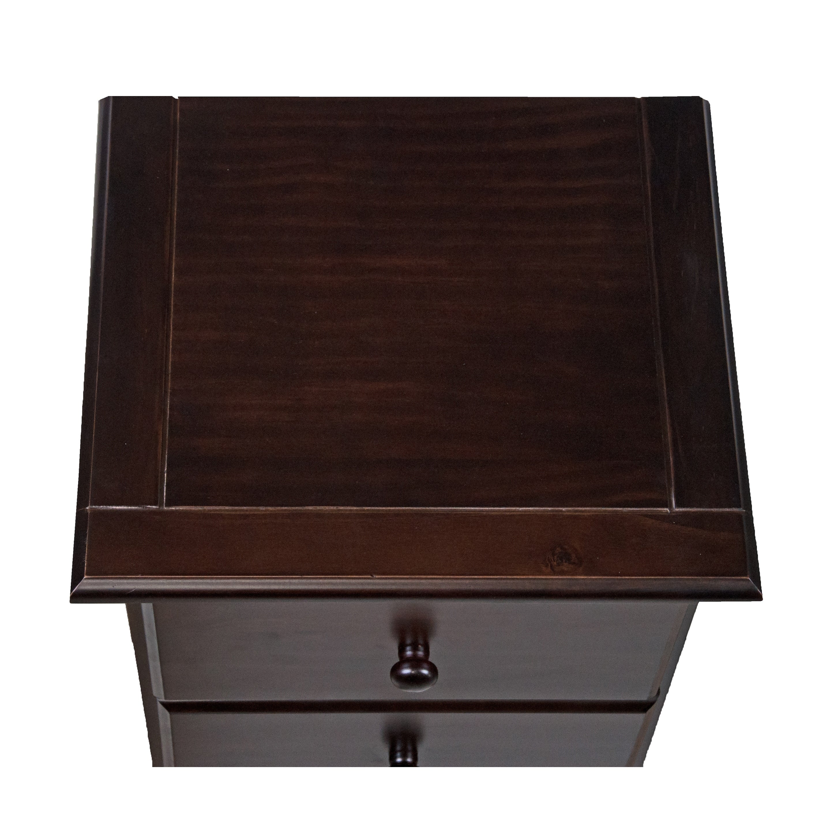 Palace Imports 100% Solid Wood 3-Drawer Nightstand with Metal or Wooden Knobs