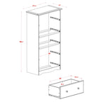 Palace Imports 100% Solid Wood 5-Jumbo Drawer Chest with Lock, Metal or Wooden Knobs