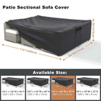 Waterproof Patio Furniture Set Cover Outdoor Sectional Sofa Cover