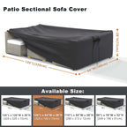 Waterproof Patio Furniture Set Cover Outdoor Sectional Sofa Cover