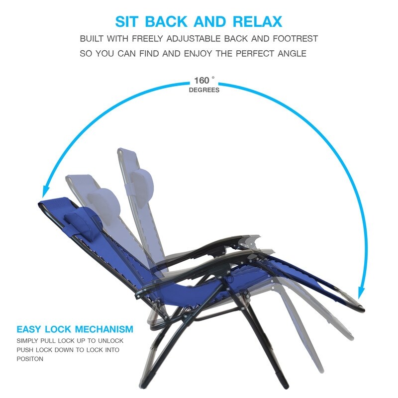 Sun-Ray 1pc Oversized Zero Gravity Chair