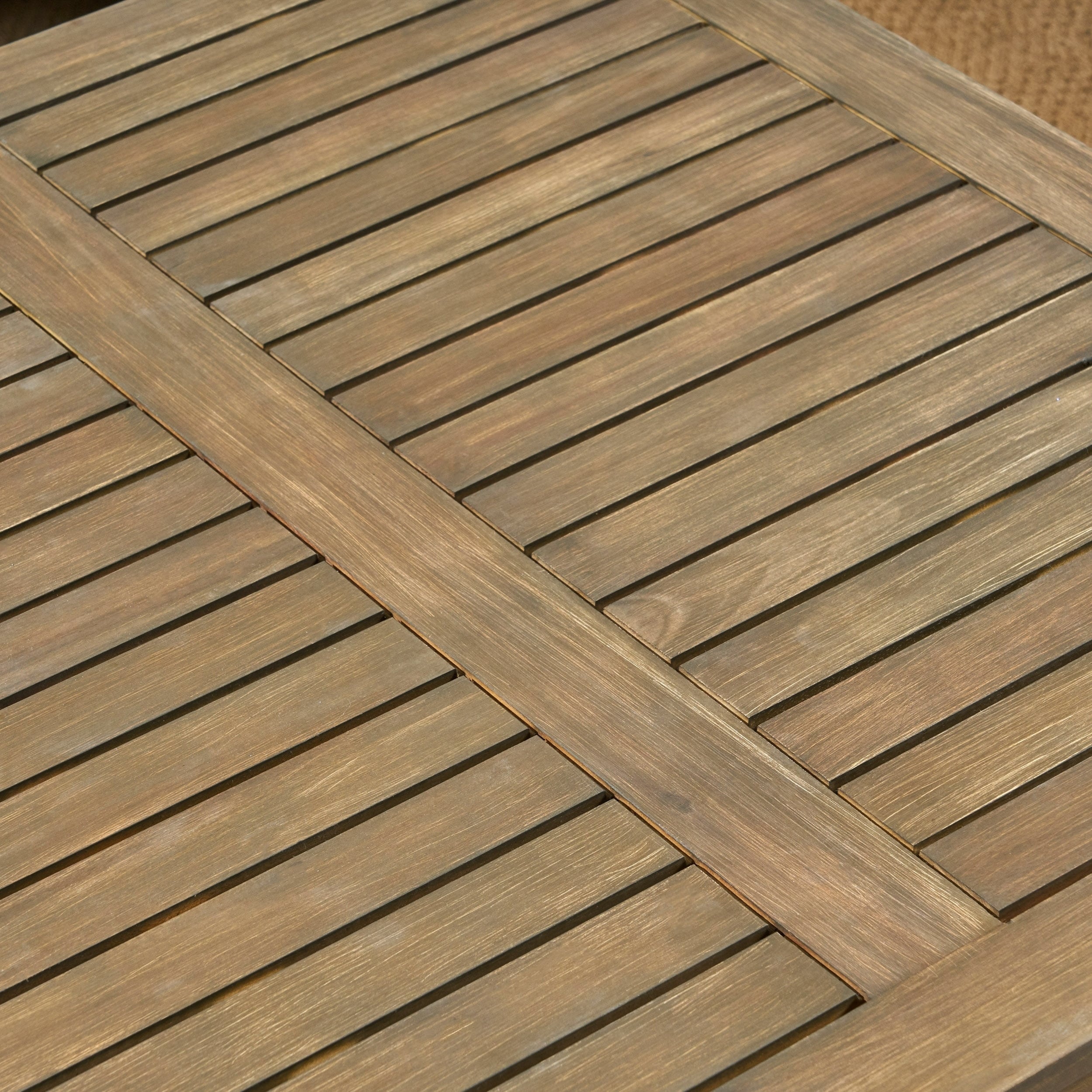 Perla Outdoor 7-piece Acacia Wood Sofa Set with Cushion by Christopher Knight Home