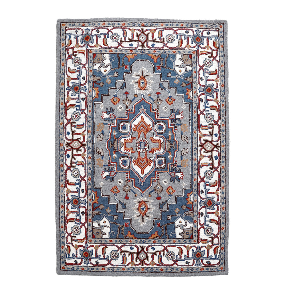 George Towne Living Persian Floral Luxury Handmade Traditional Persian Wool Area Rug