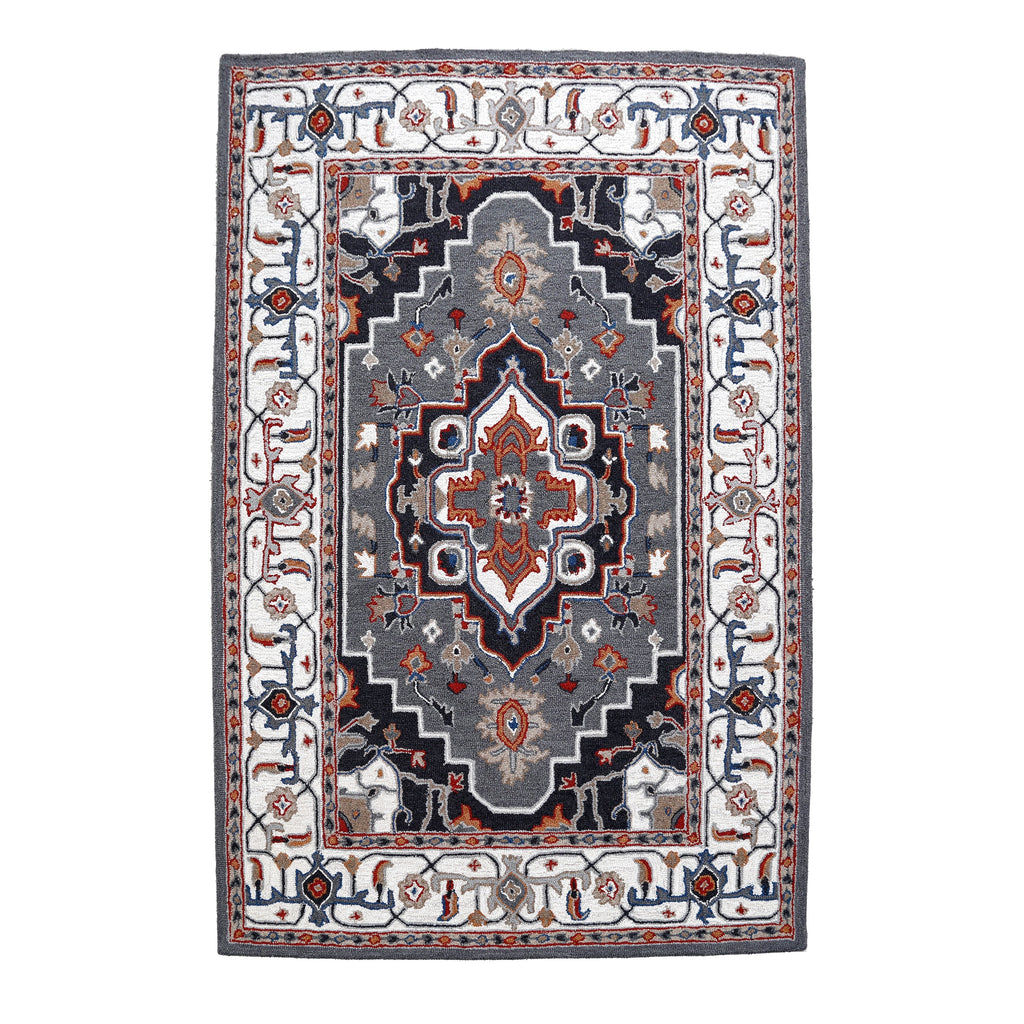 George Towne Living Persian Floral Luxury Handmade Traditional Persian Wool Area Rug