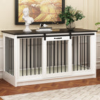 Pet Residence with Iron Tube Reinforcement Stylish & Sturdy Dog Crate