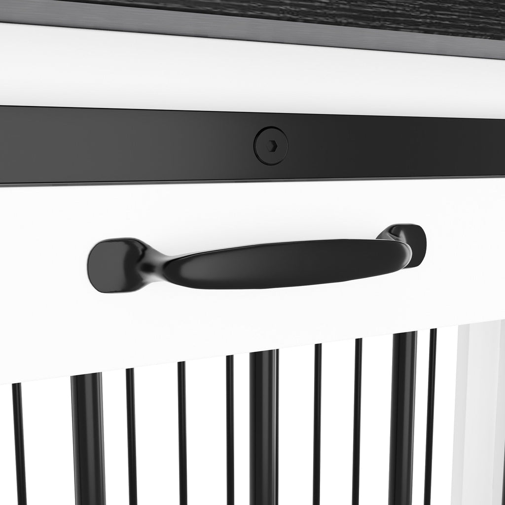 Pet Residence with Iron Tube Reinforcement Stylish & Sturdy Dog Crate