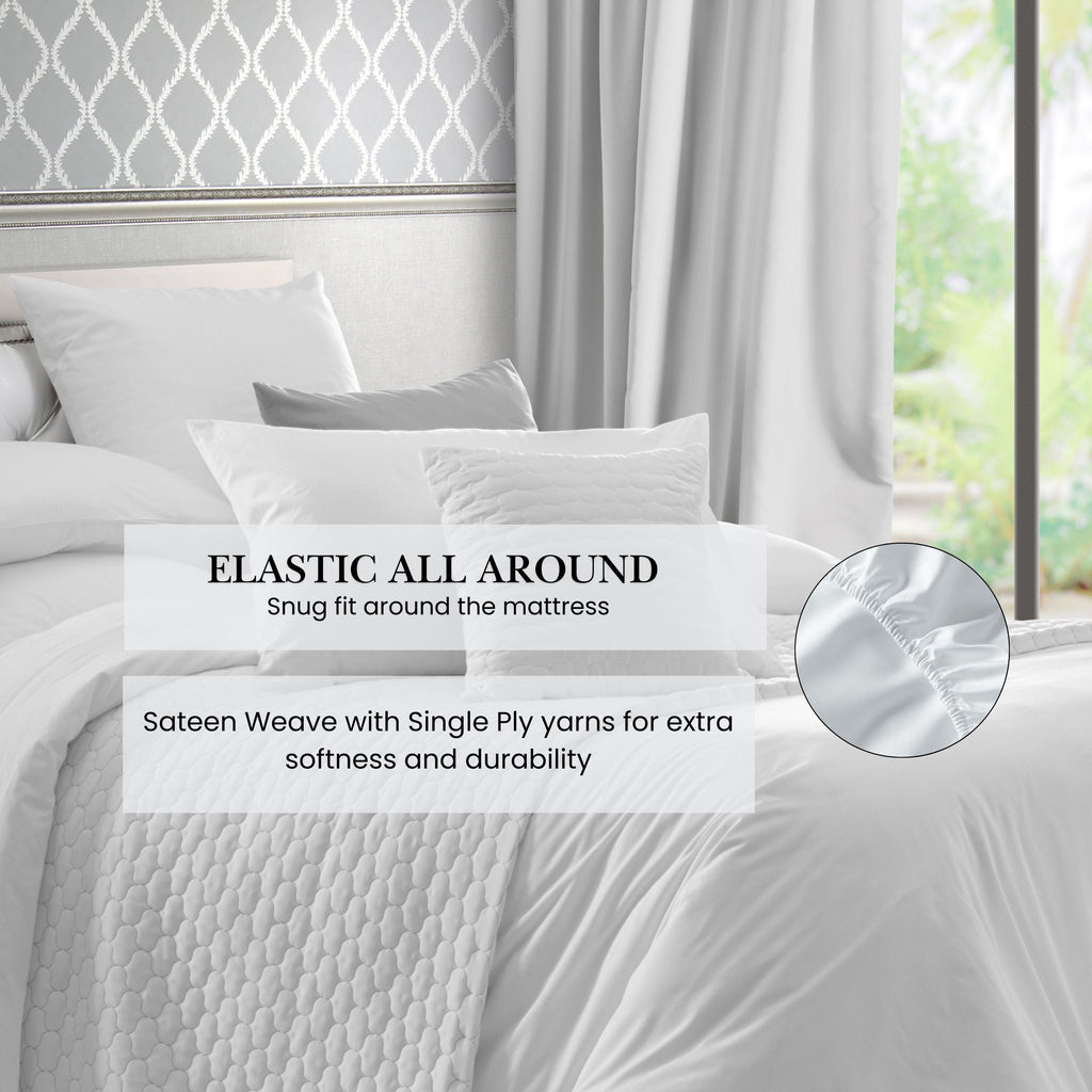 Pointehaven Deep Pocket 620 Thread Count Long Staple Cotton Sheet Set