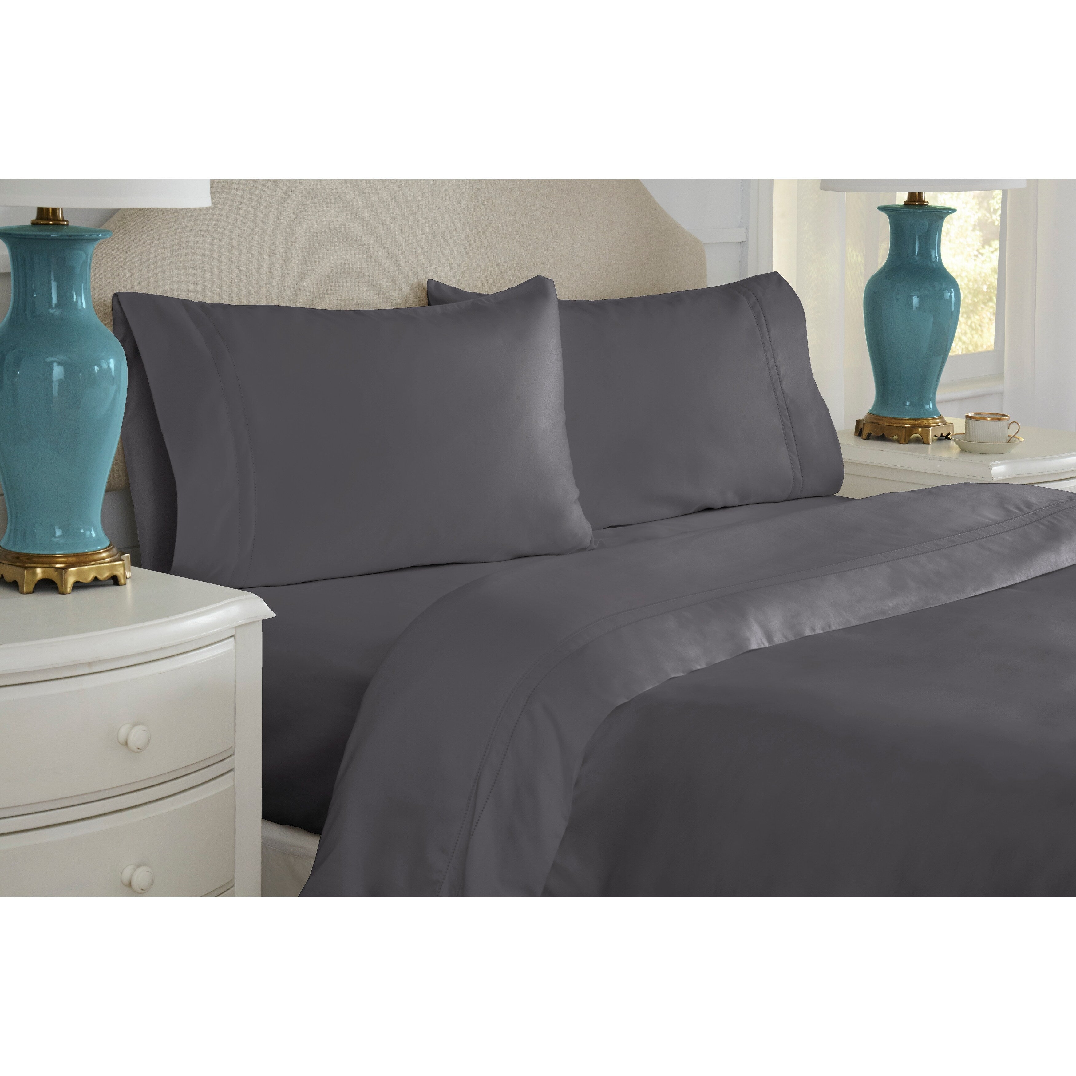 Pointehaven Deep Pocket 620 Thread Count Long Staple Cotton Sheet Set