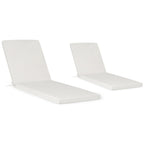 Polytrends Fading Free All Weather Outdoor Patio Chaise Lounge Cushions - (Set of 2)