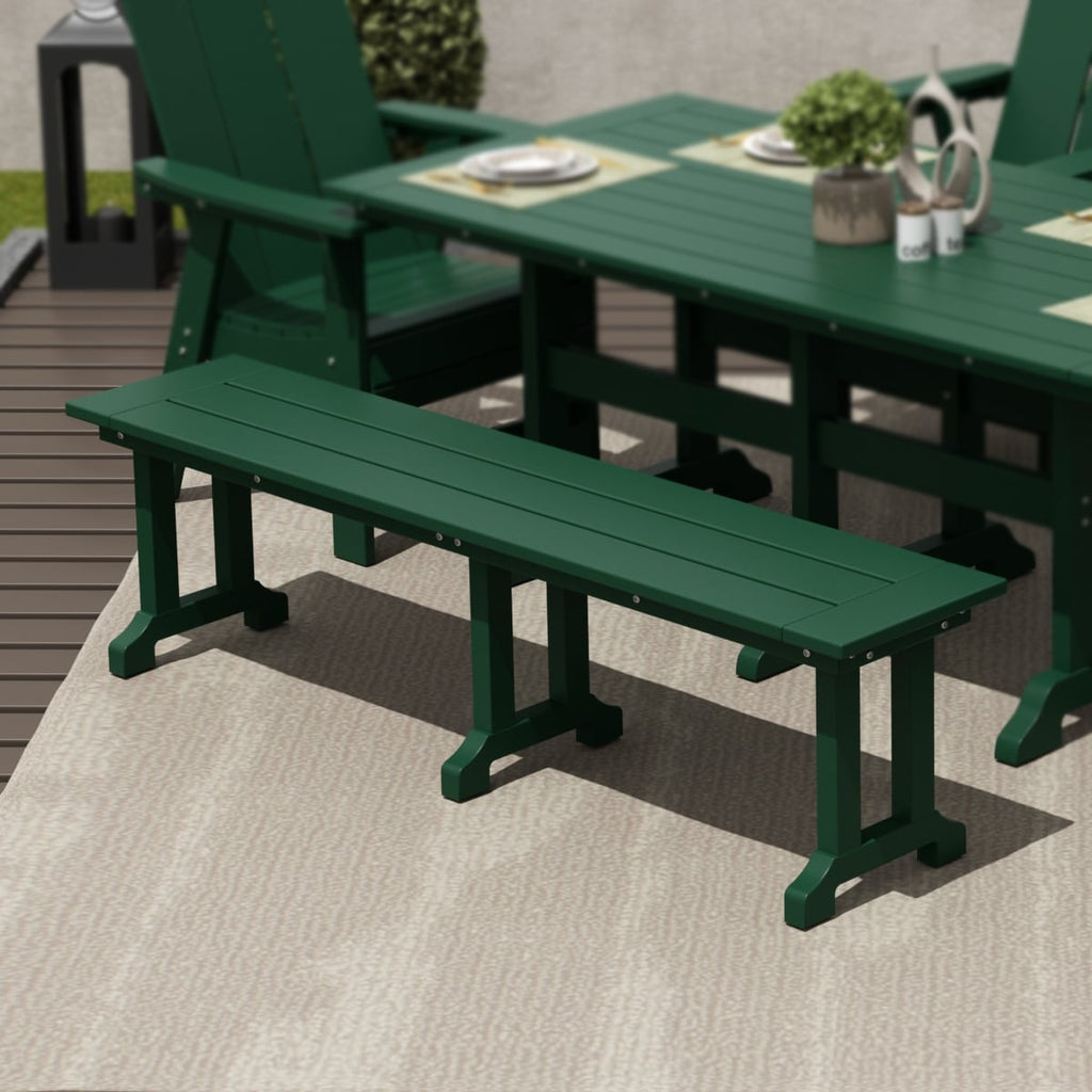 Polytrends Laguna Hdpe All Weather Outdoor Patio 65 Bench