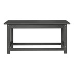 Polytrends Laguna Hdpe All Weather Outdoor Patio Rectangular Coffee Table