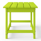 Polytrends Laguna Hdpe All Weather Outdoor Patio Rectangular Coffee Table