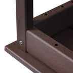 Polytrends Laguna Hdpe All Weather Outdoor Patio Rectangular Coffee Table