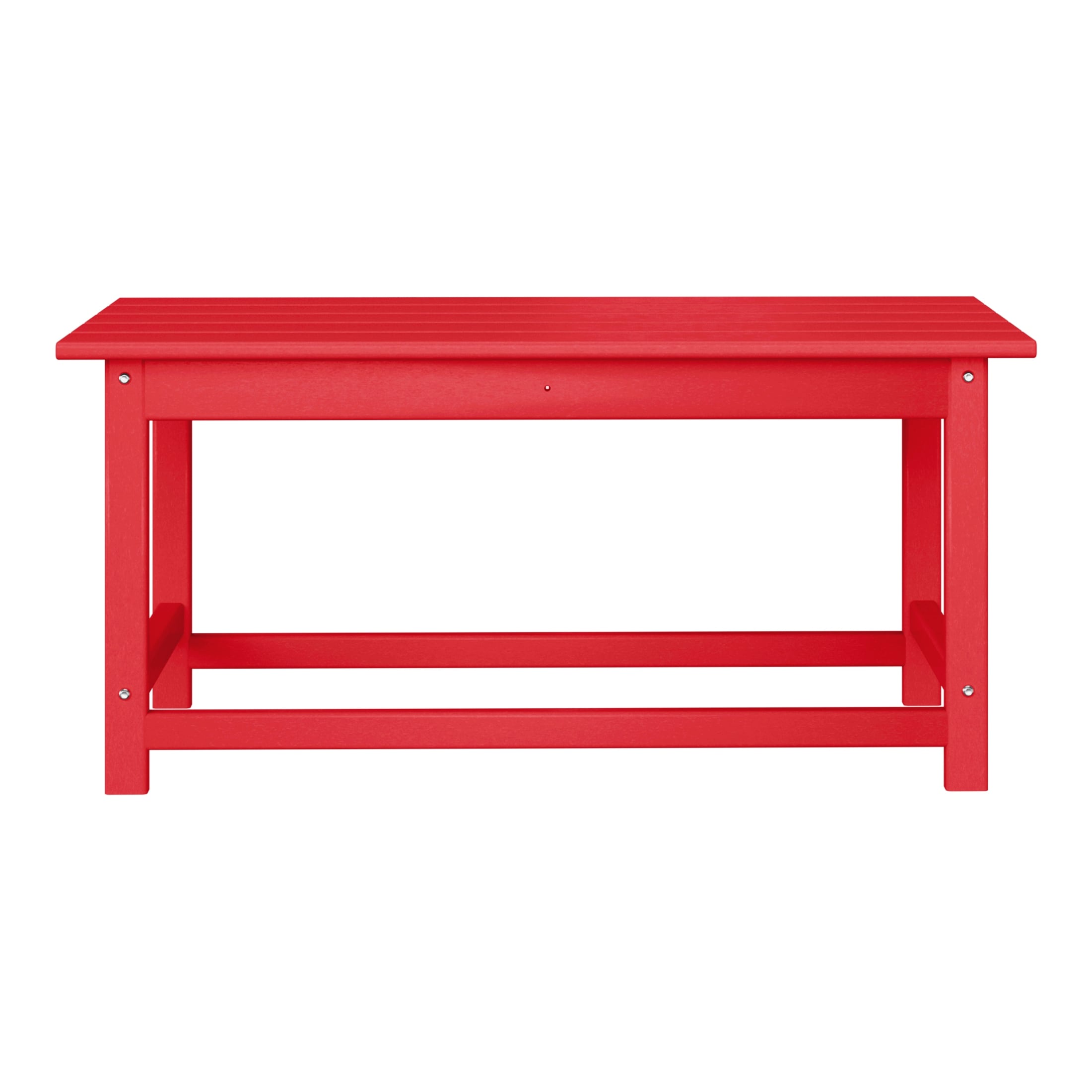 Polytrends Laguna Hdpe All Weather Outdoor Patio Rectangular Coffee Table