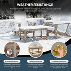 Polytrends Laguna Hdpe All Weather Outdoor Patio Rectangular Coffee Table