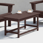 Polytrends Laguna Hdpe All Weather Outdoor Patio Rectangular Coffee Table