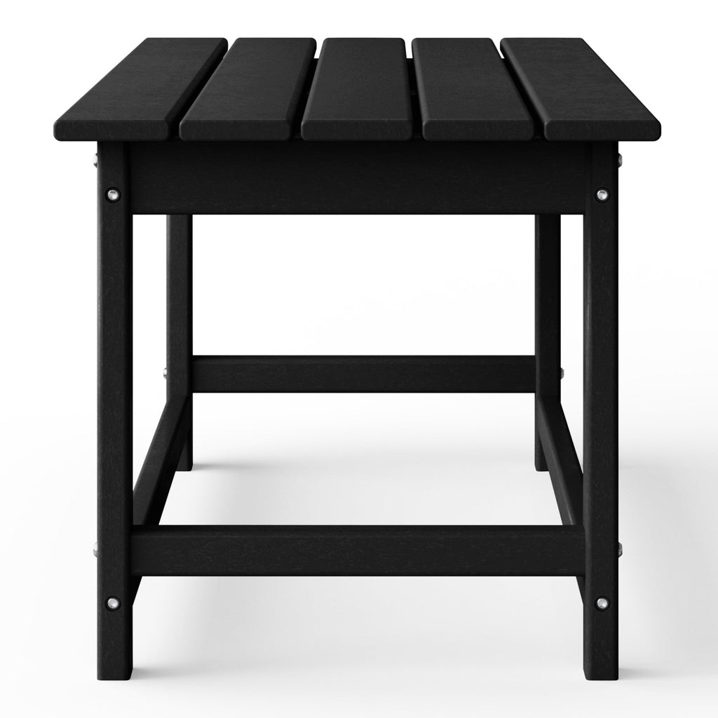 Polytrends Laguna Hdpe All Weather Outdoor Patio Rectangular Coffee Table