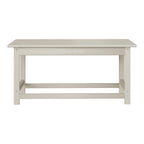 Polytrends Laguna Hdpe All Weather Outdoor Patio Rectangular Coffee Table