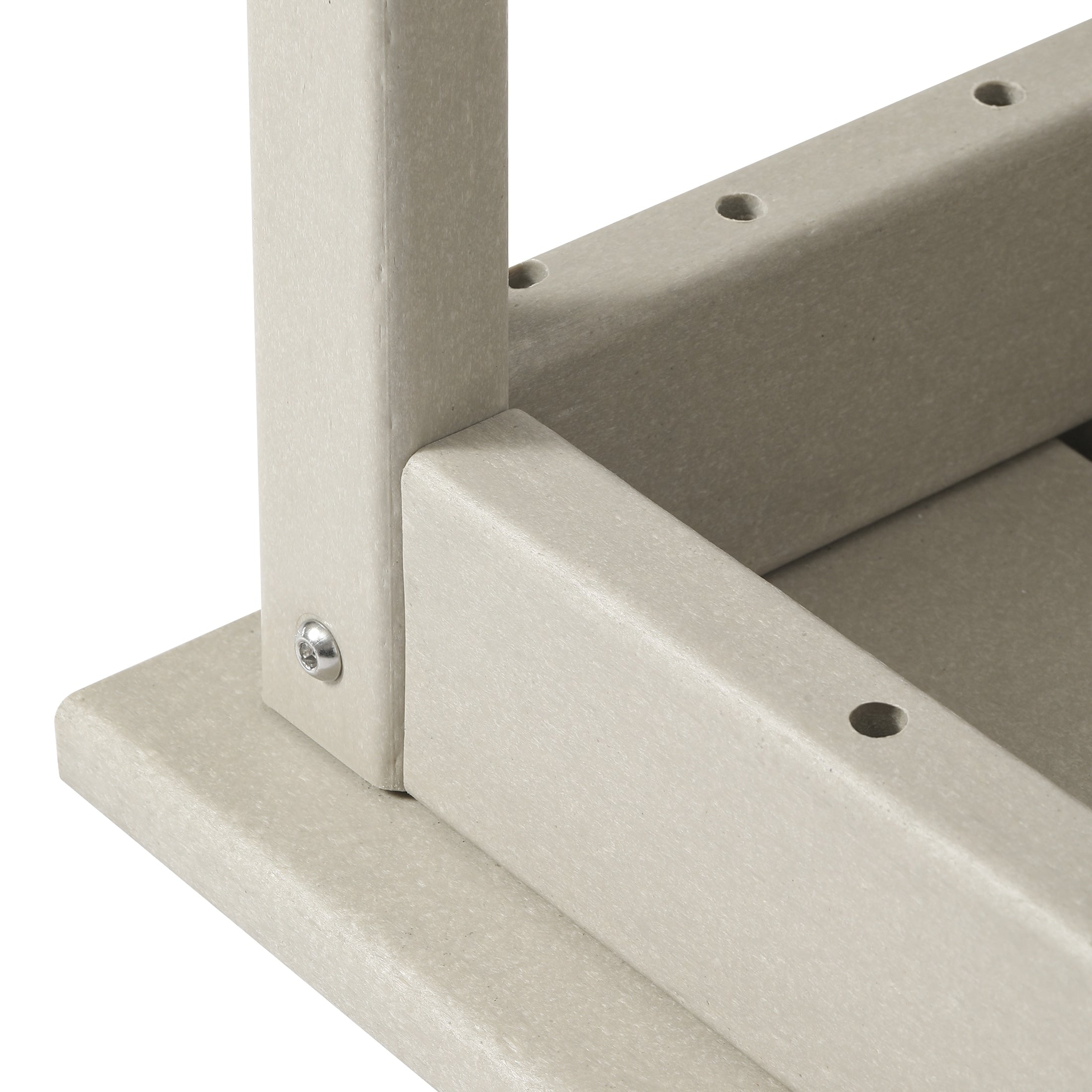 Polytrends Laguna Hdpe All Weather Outdoor Patio Rectangular Coffee Table