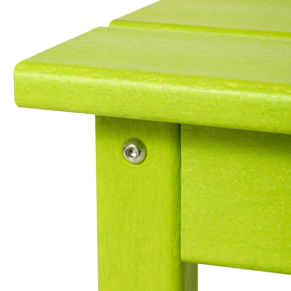 Polytrends Laguna Hdpe All Weather Outdoor Patio Rectangular Coffee Table