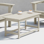 Polytrends Laguna Hdpe All Weather Outdoor Patio Rectangular Coffee Table