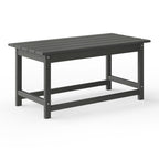 Polytrends Laguna Hdpe All Weather Outdoor Patio Rectangular Coffee Table
