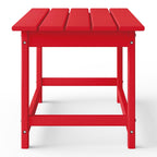 Polytrends Laguna Hdpe All Weather Outdoor Patio Rectangular Coffee Table