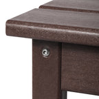 Polytrends Laguna Hdpe All Weather Outdoor Patio Rectangular Coffee Table