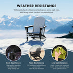Polytrends Laguna Weather Resistant Outdoor Patio Folding Adirondack Chairs (Set of 4)