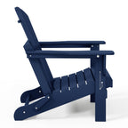 Polytrends Laguna Weather Resistant Outdoor Patio Folding Adirondack Chairs (Set of 4)