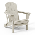 Polytrends Laguna Weather Resistant Outdoor Patio Folding Adirondack Chairs (Set of 4)