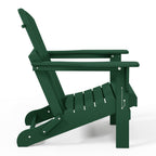 Polytrends Laguna Weather Resistant Outdoor Patio Folding Adirondack Chairs (Set of 4)