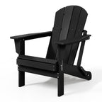 Polytrends Laguna Weather Resistant Outdoor Patio Folding Adirondack Chairs (Set of 4)