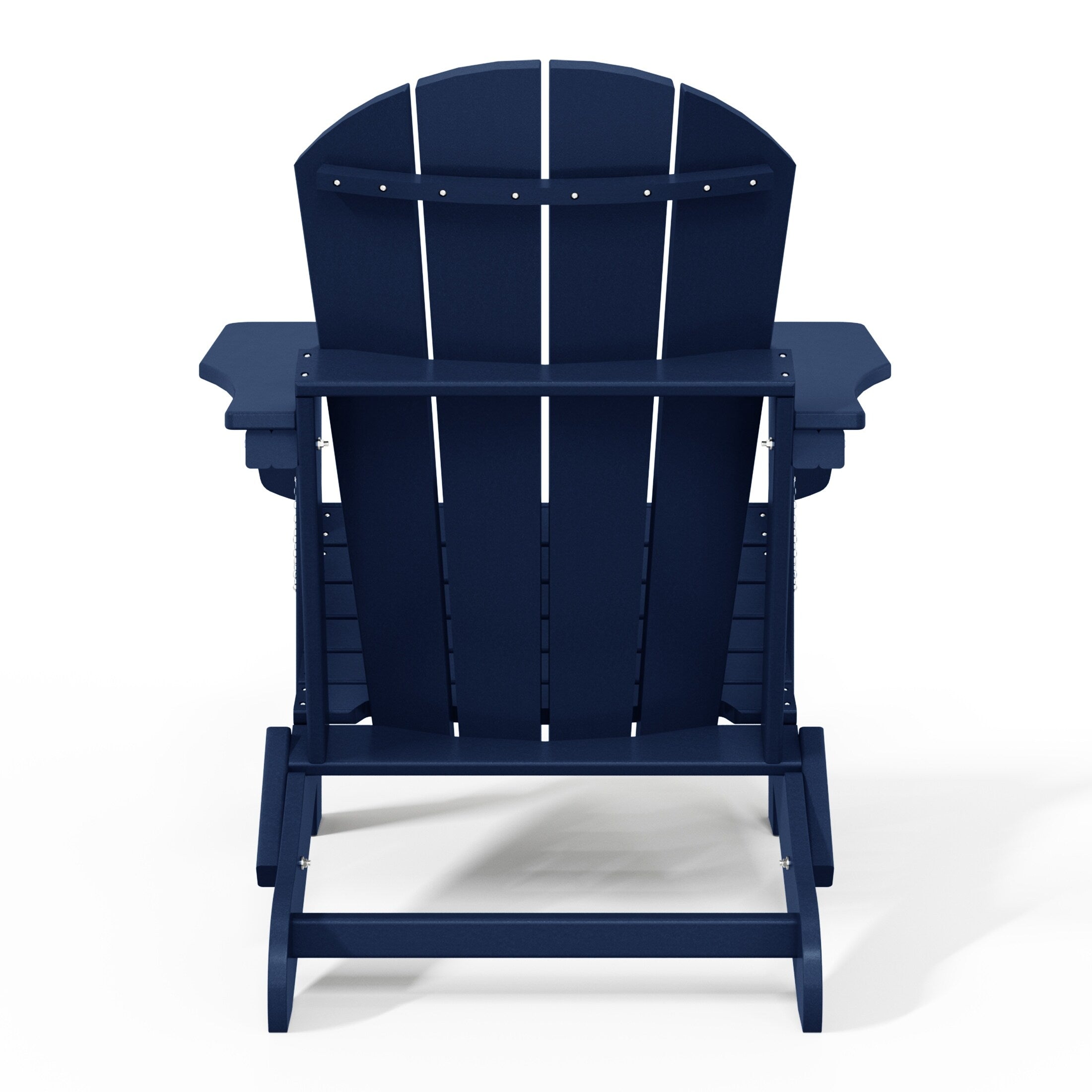 Polytrends Laguna Weather Resistant Outdoor Patio Folding Adirondack Chairs (Set of 4)