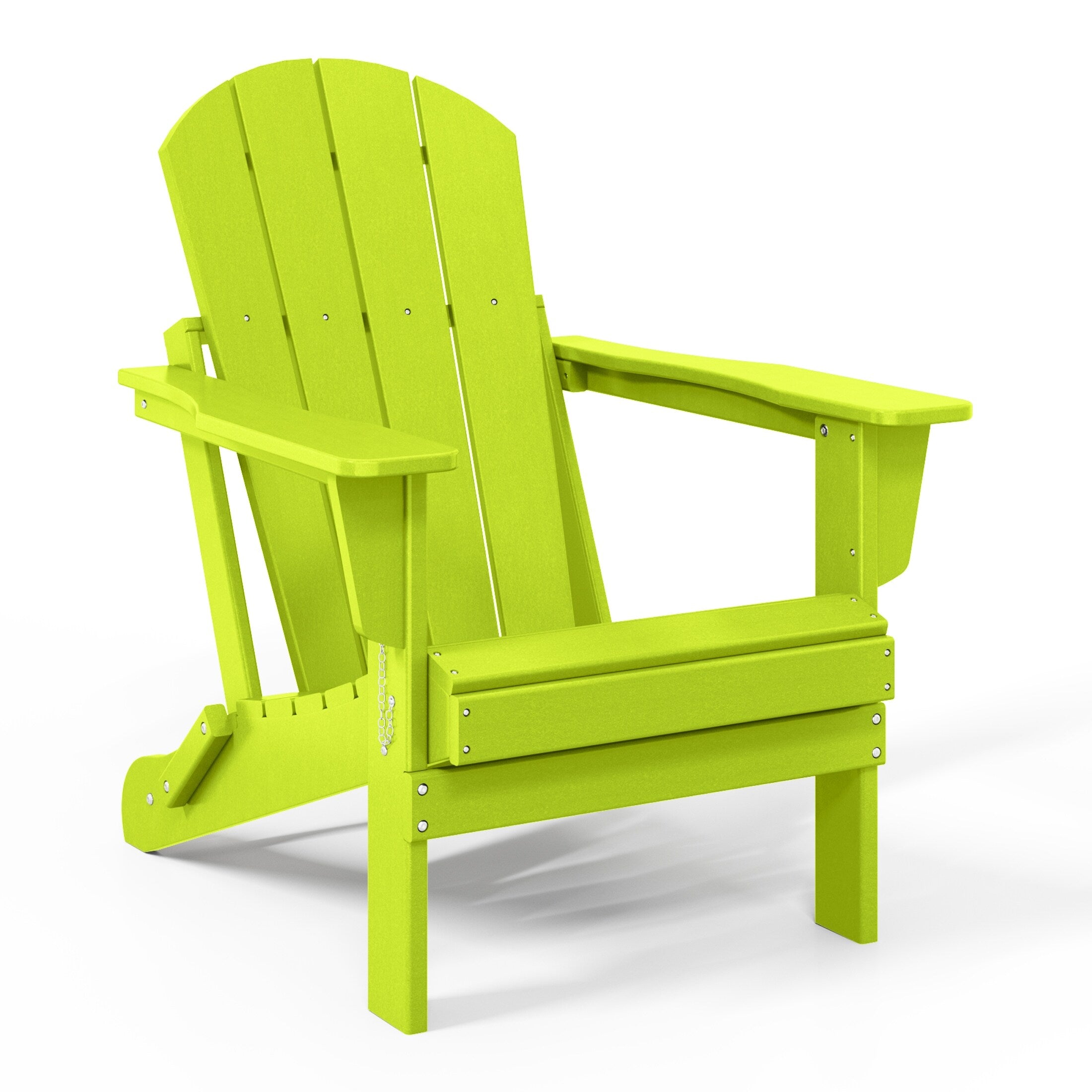 Polytrends Laguna Weather Resistant Outdoor Patio Folding Adirondack Chairs (Set of 4)