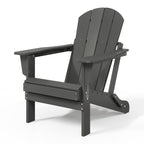 Polytrends Laguna Weather Resistant Outdoor Patio Folding Adirondack Chairs (Set of 4)