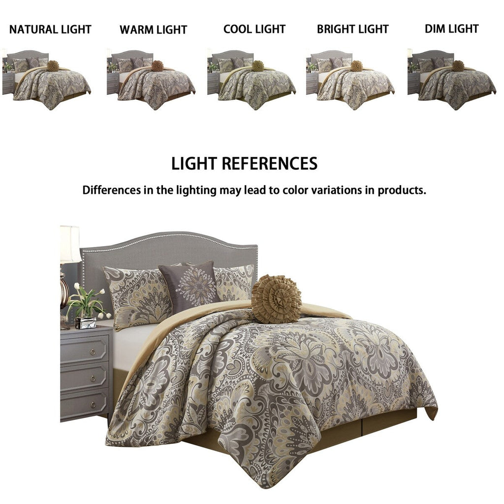 Porch & Den Summerfield Jacquard Medallion 6-piece Comforter Set