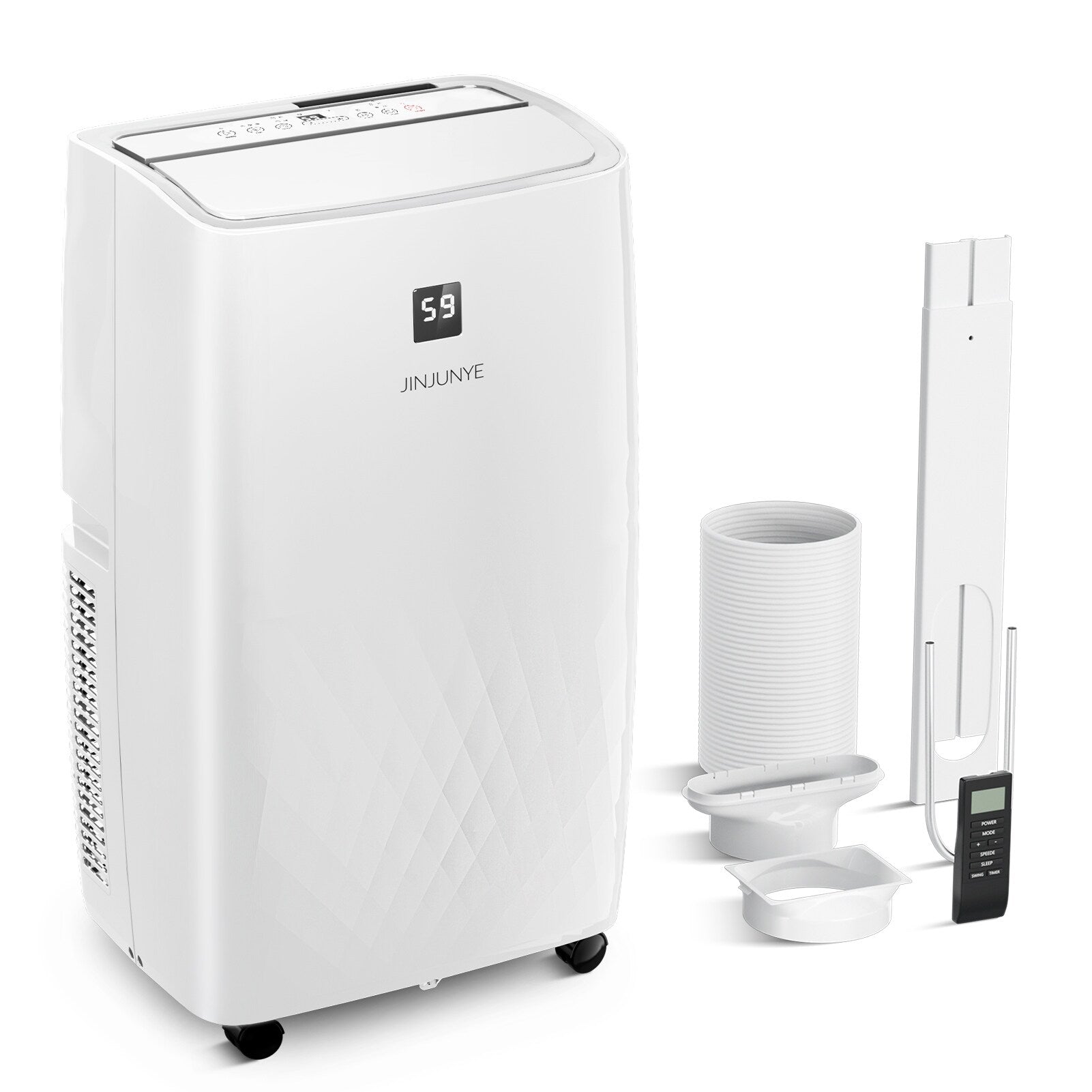 Portable Air Conditioner with Heater – 12000 BTU Cooling & 10000 BTU Heating for Rooms up to 700 Sq.Ft