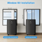 Portable Air Conditioner with Heater – 12000 BTU Cooling & 10000 BTU Heating for Rooms up to 700 Sq.Ft