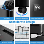 Portable Air Conditioner with Heater – 12000 BTU Cooling & 10000 BTU Heating for Rooms up to 700 Sq.Ft