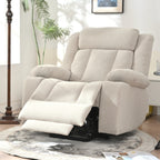 Power Lift Recliner Chair for Elderly, Fabric Lift Chairs w/ Extended Footrest, with 2 Cup Holders,Side Pockets, Remote Control