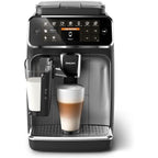Premium Espresso Machine, 12 Hot/Iced Coffees, LatteGo System, Ceramic Grinder, Black Chrome
