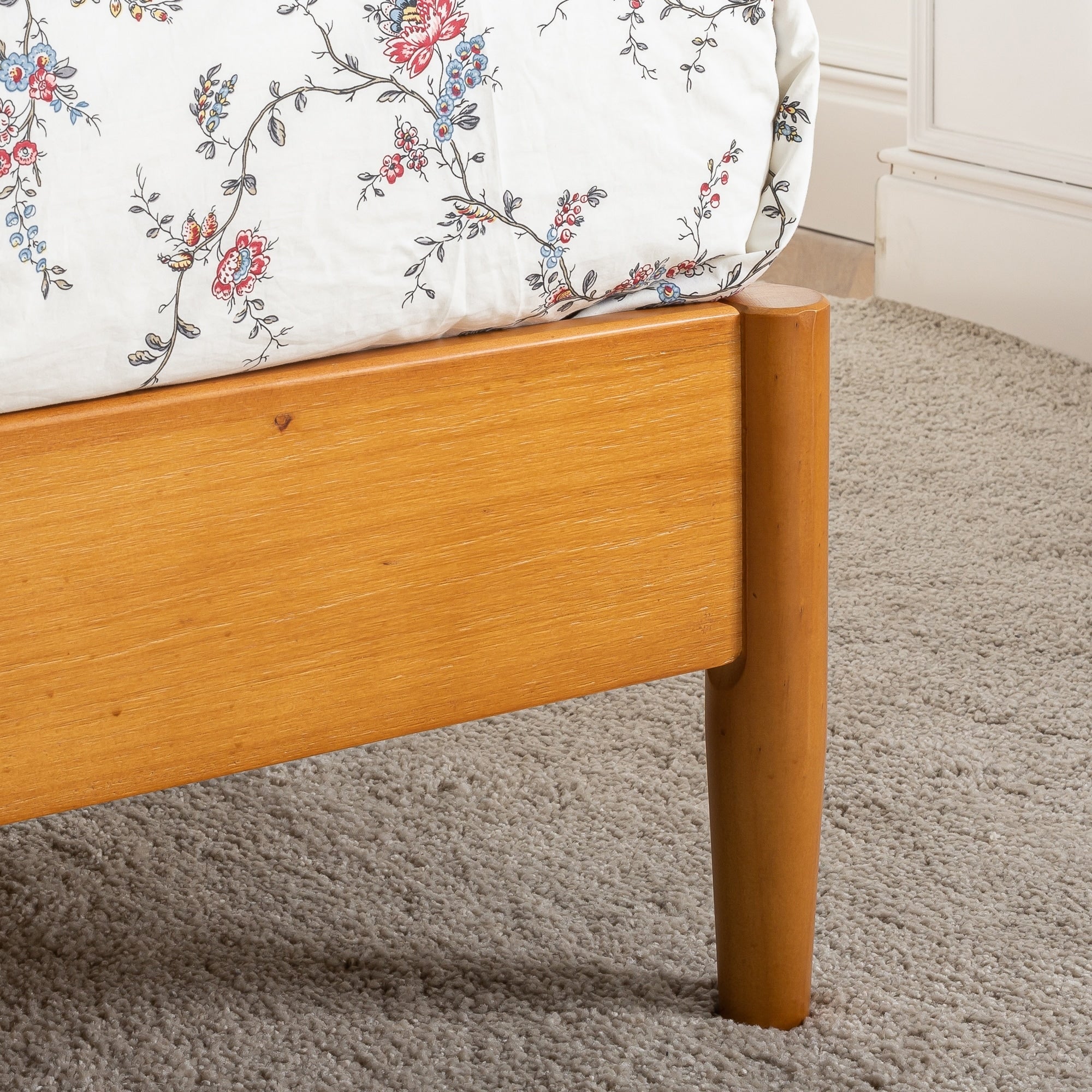 Priage by ZINUS Mid Century Wood Platform Bed Frame