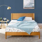 Priage by ZINUS Mid Century Wood Platform Bed Frame