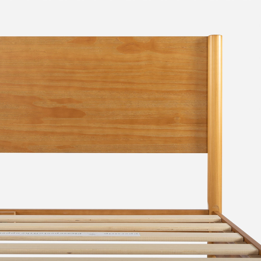 Priage by ZINUS Mid Century Wood Platform Bed Frame