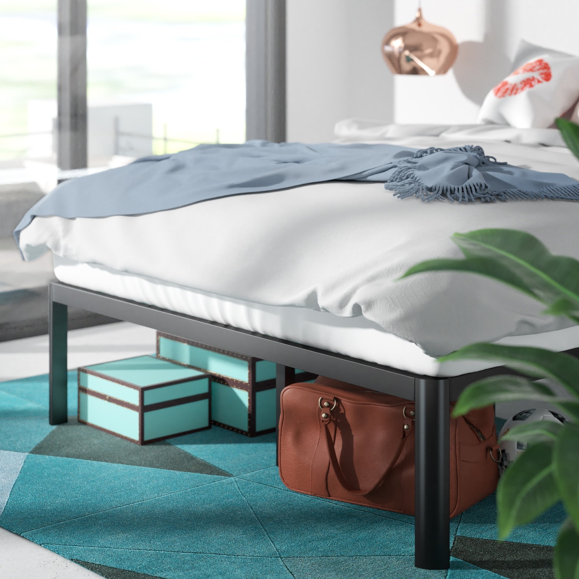 Priage by Zinus 16 Inch Metal Platform Bed