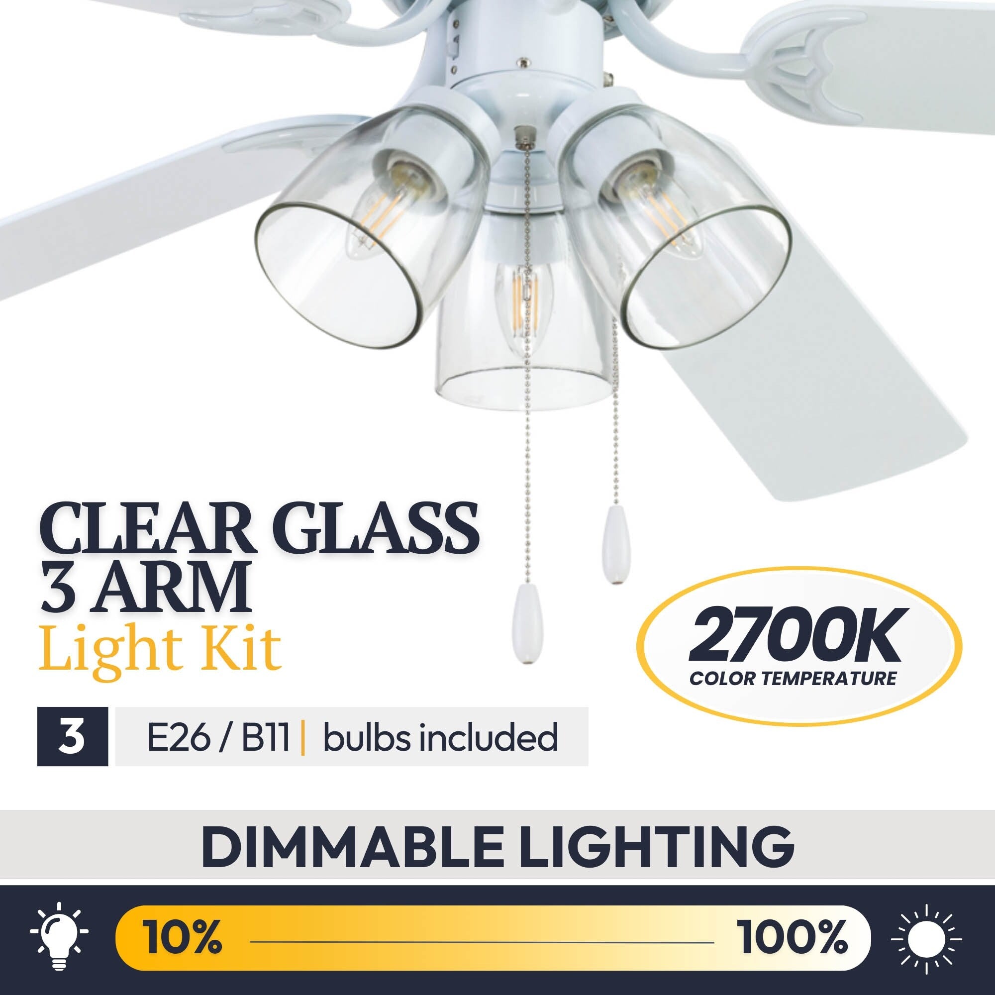 Prominence Home Renton Traditional Farmhouse Indoor Ceiling Fan