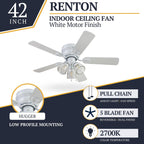 Prominence Home Renton Traditional Farmhouse Indoor Ceiling Fan